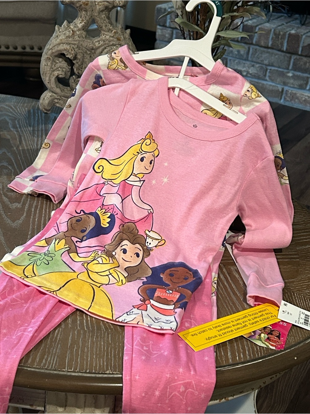NWT! Set of 2 Disney Princess Pajama Beauty & Beast Moana Sleeping Beauty Tiana